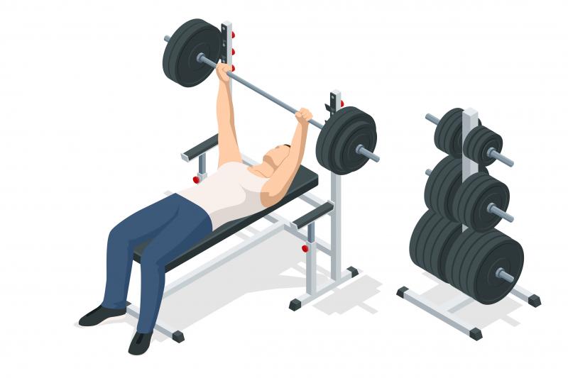 ベンチプレス（胸・腕・肩）